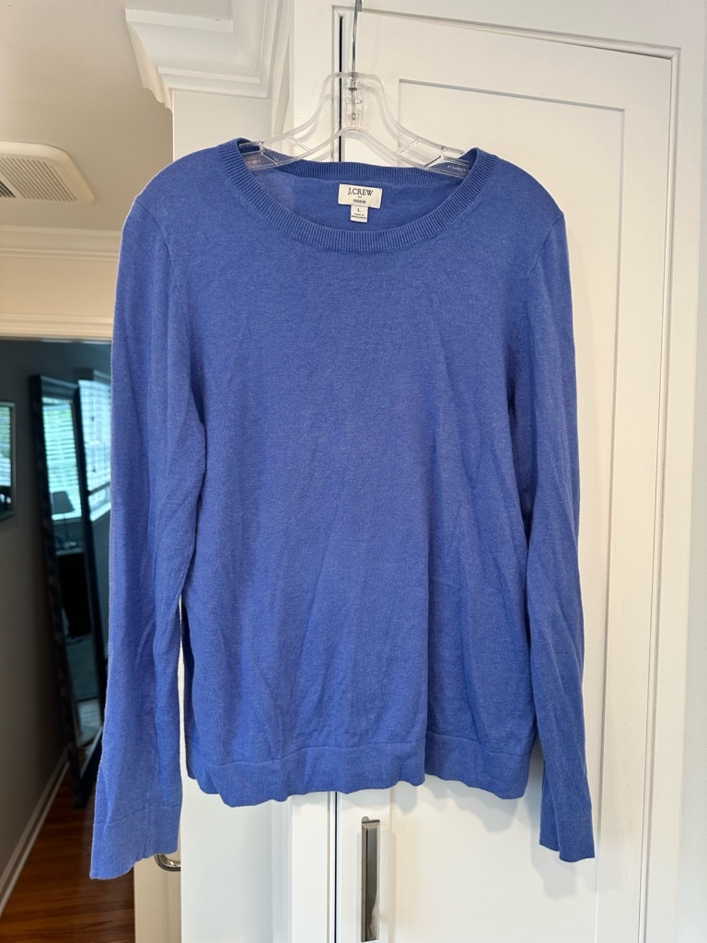 J. Crew Teddie Crewneck Sweater - Periwinkle